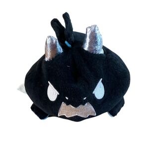 Scurdie Plush Monster Small Black‎ Excellent Metallic Horns Blue Tail